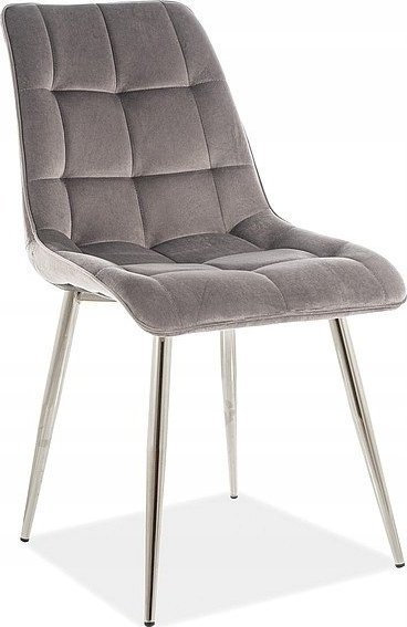 Signal Krzesło 50 x 58 x 88 cm odcienie szarości 1 szt.