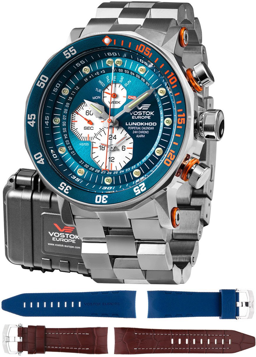Zegarek męski Vostok Europe YM86-620A636B srebrny