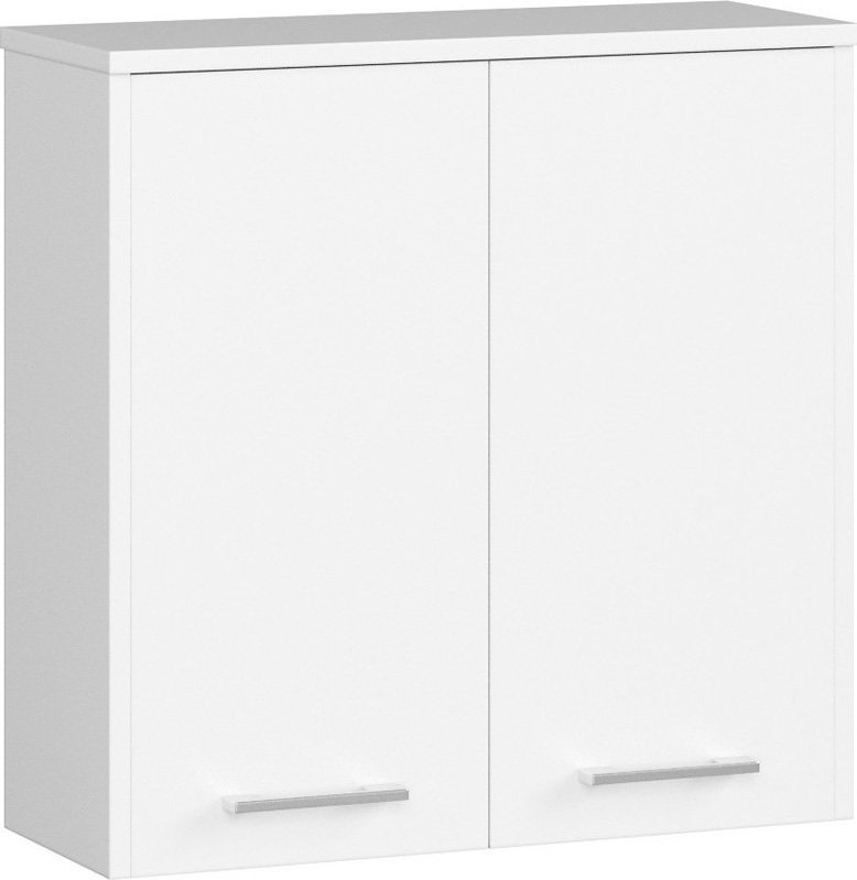 Elior Biała wisząca szafka łazienkowa z półkami - Zofix 3X