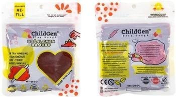 Ciastolina naturalna brązowa w saszetce 125g EDUKAMP