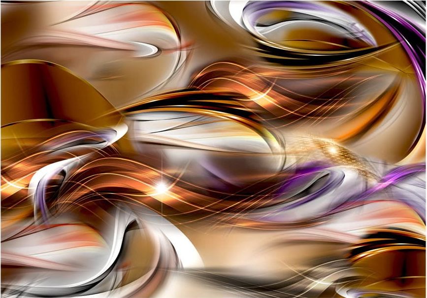 DecoNest Fototapeta - Bursztynowe morze - 150X105