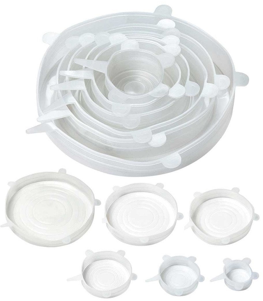 ZESTAW 6 szt. UNIWERSALNYCH POKRYWEK SILIKONOWYCH KINGHOFF KH-1902