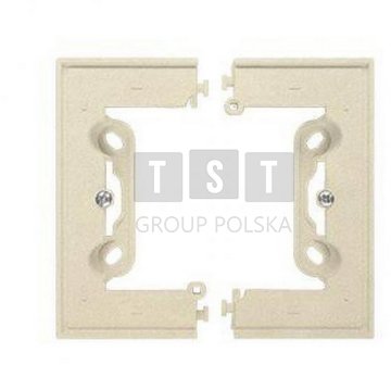 Puszka natynkowa Kontakt-Simon 55 TSC/111 pojedyncza, składana do ramek LINE/DUO 1 szt. TSC/.. = 2 elementy biały mat