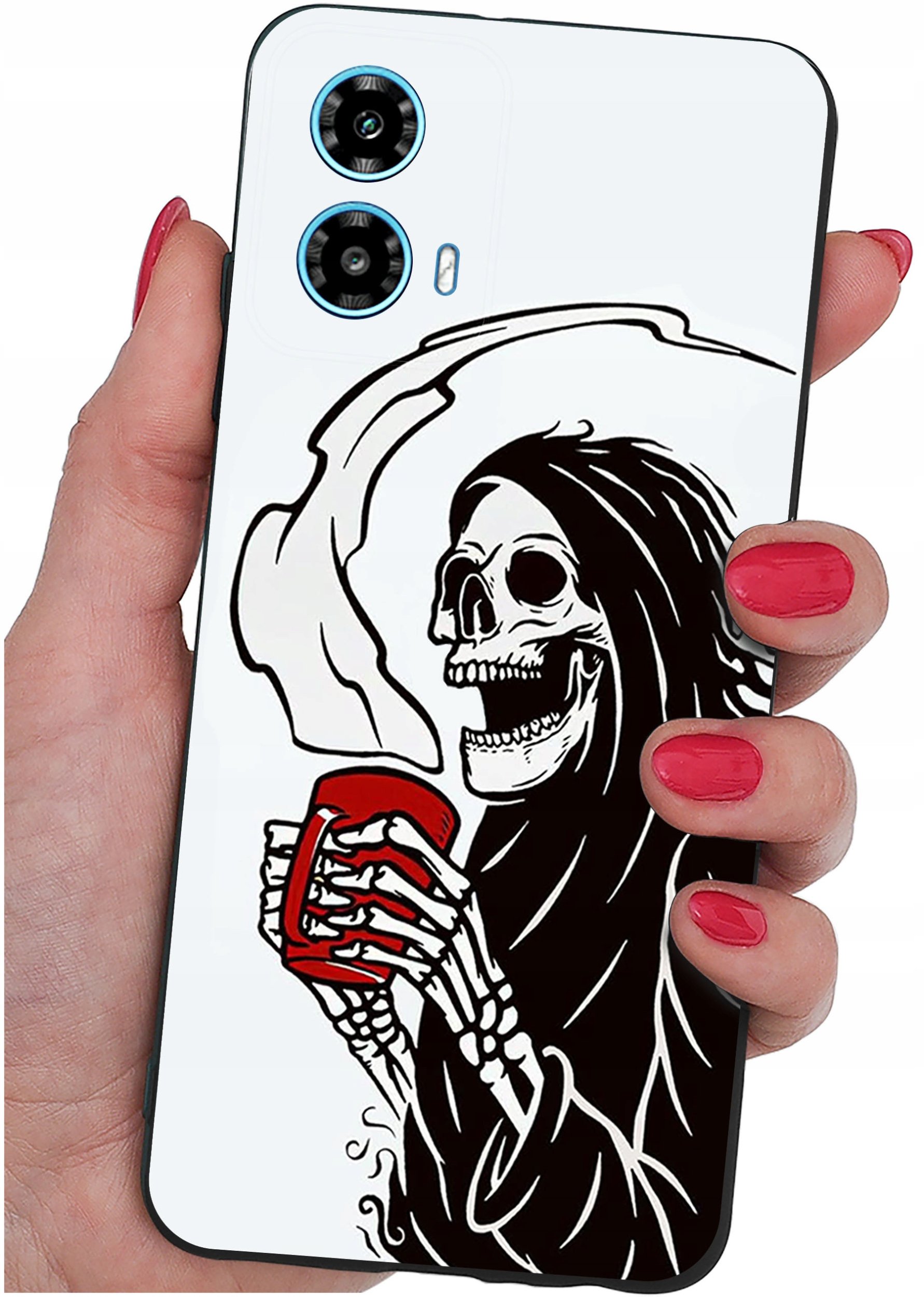 ETUI do Motorola Moto G34 5G WZORY |SILIKONOWE MATT CASE + SZKŁO 9H