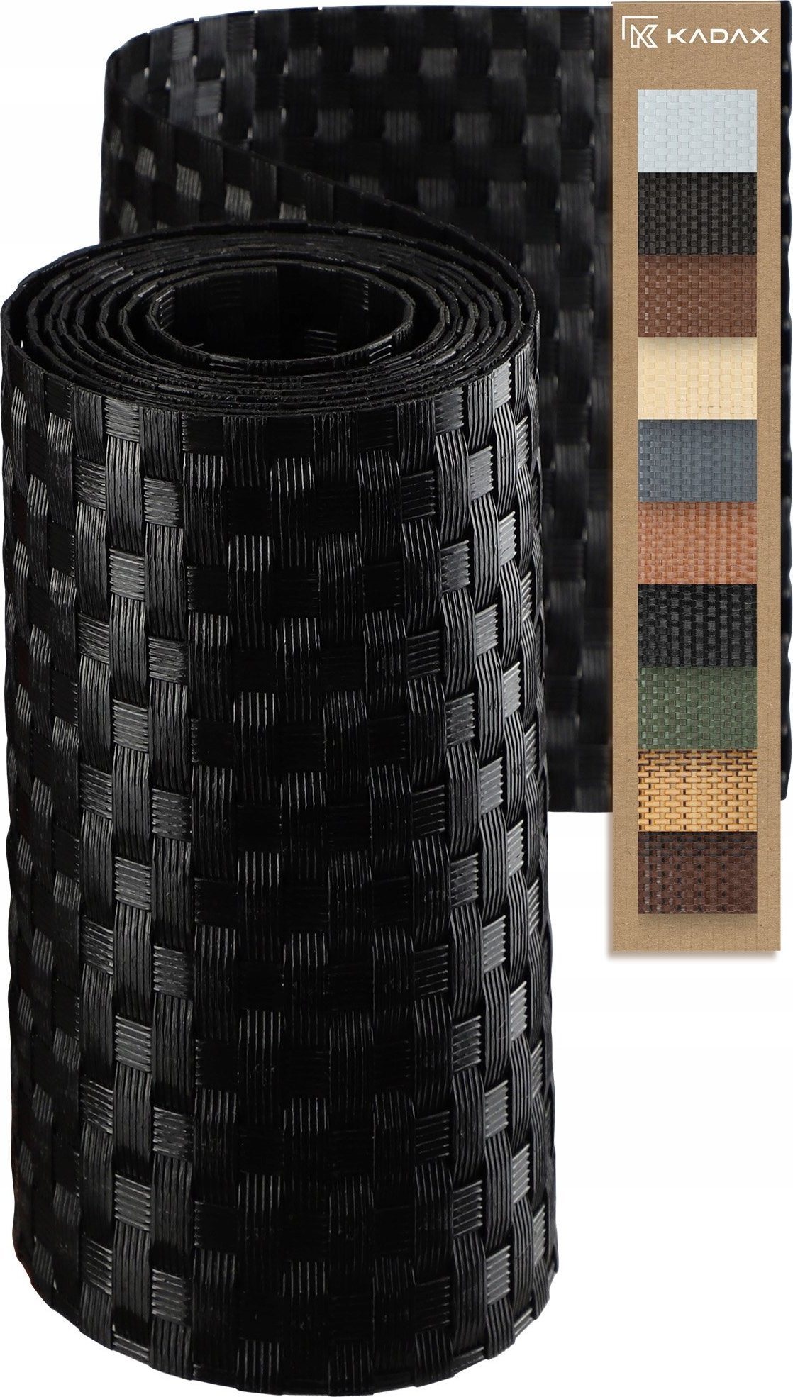 Kadax Taśma Ogrodzeniowa 255x19cm Osłona Płot Ogrodzenie Czarna