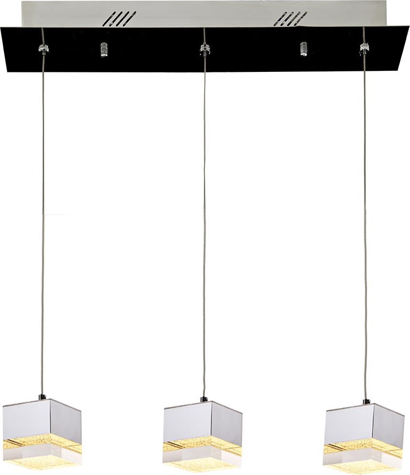 Lampa wisząca Italux Seth ledowa nowoczesna chrom (MD14009016-3A)