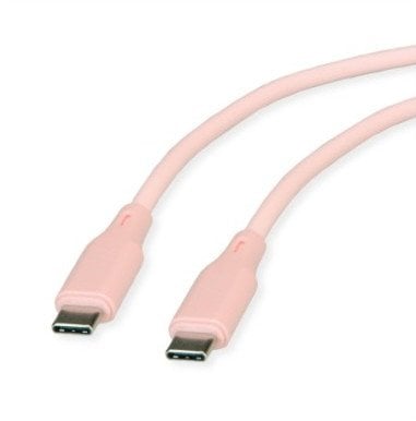 Kabel USB Roline USB-C - USB-C 1 m Różowy (11.02.9122)