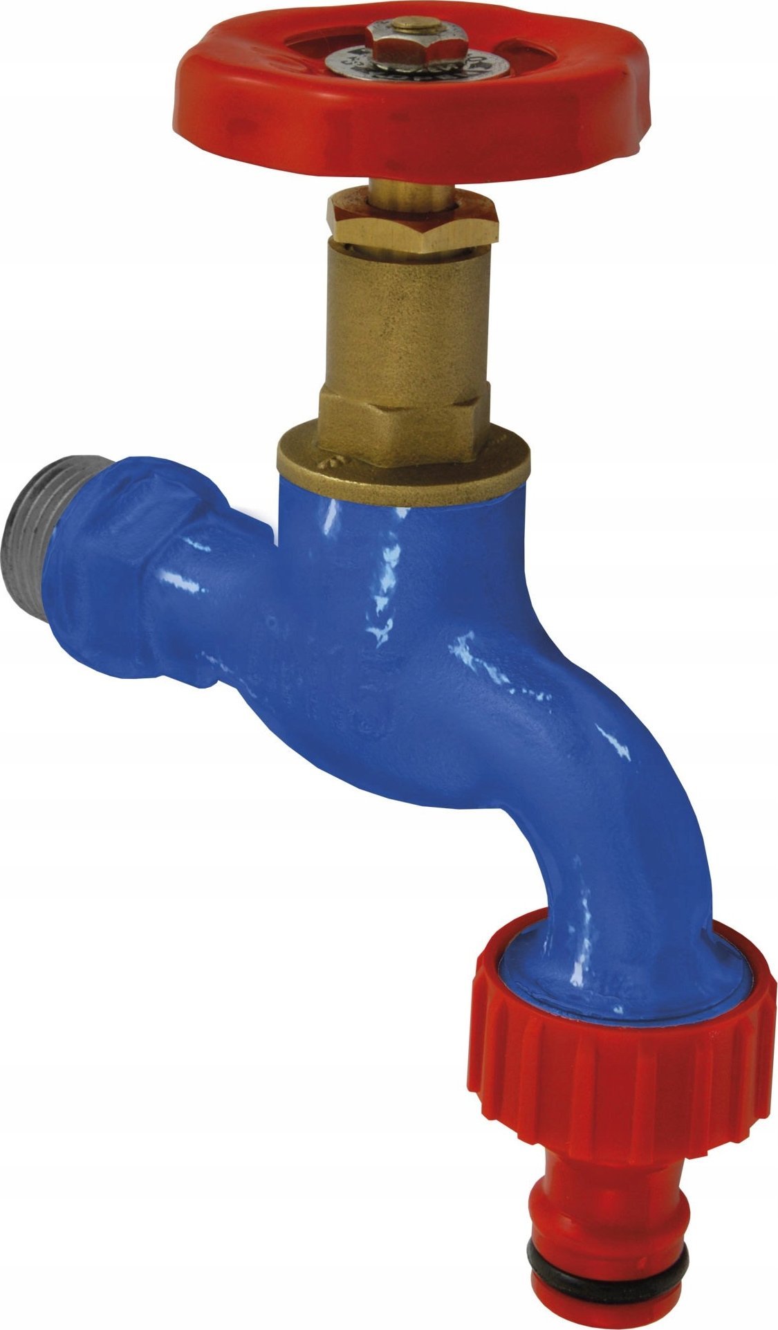 Zawór grzybkowy czerpalny żeliwny do wody 3/4 z szybkozłączką