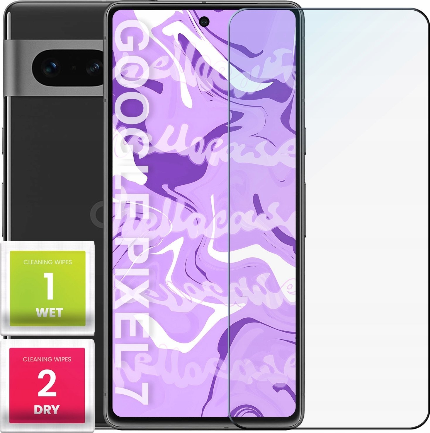 Hello Case Szkło Hartowane do Google Pixel 7 (szybka 9H, płaskie 2.5D, ochronne)