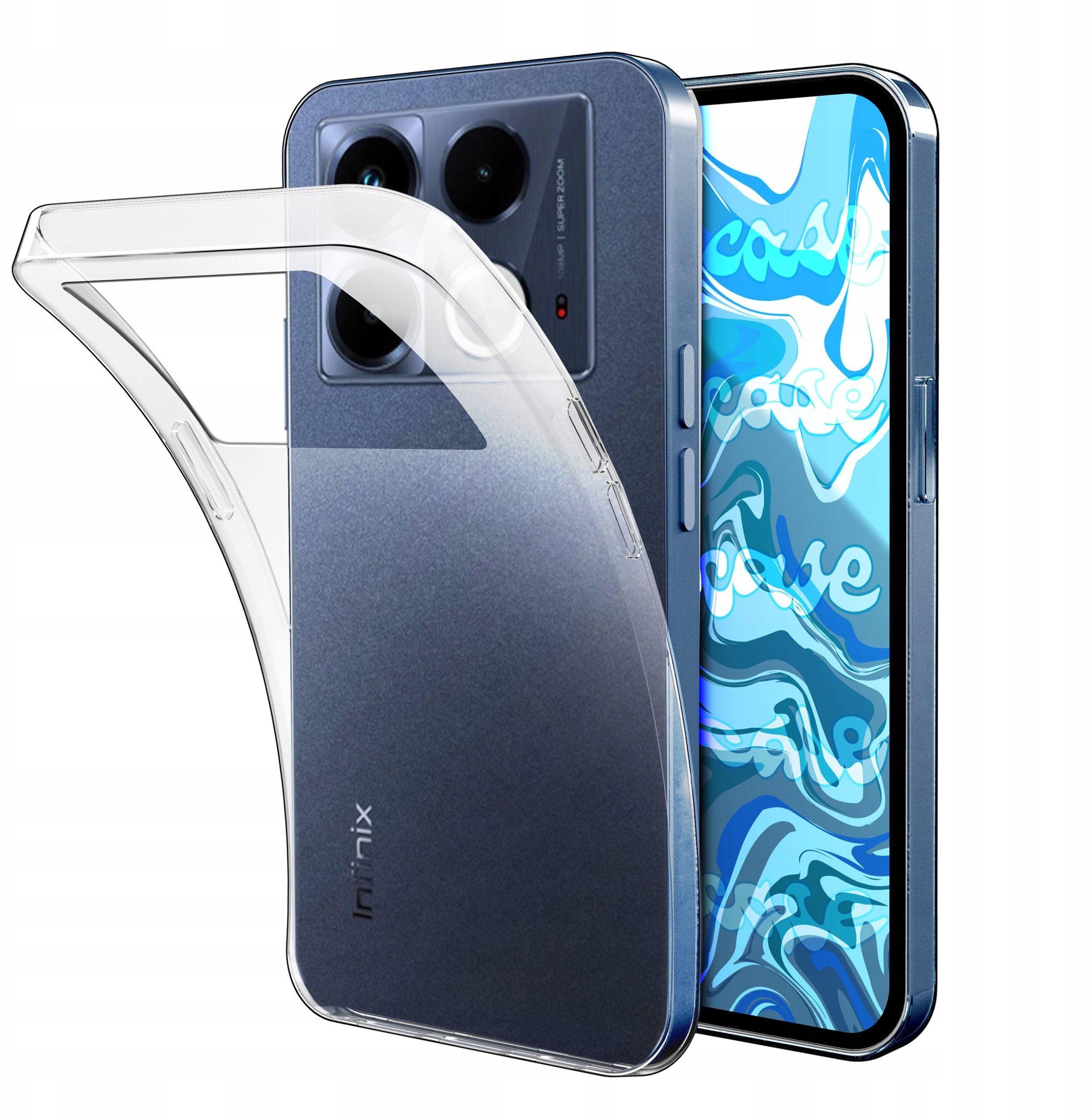 Etui Do Infinix Note 40 4G (Przezroczyste, Silikonowe, Obudowa, Ochronne)