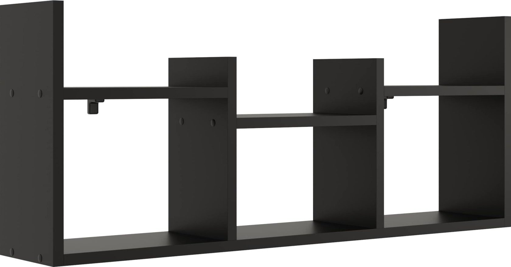 Tyletegotu Dekoracyjna półka wisząca, 97x18x40 cm, czarny, mat