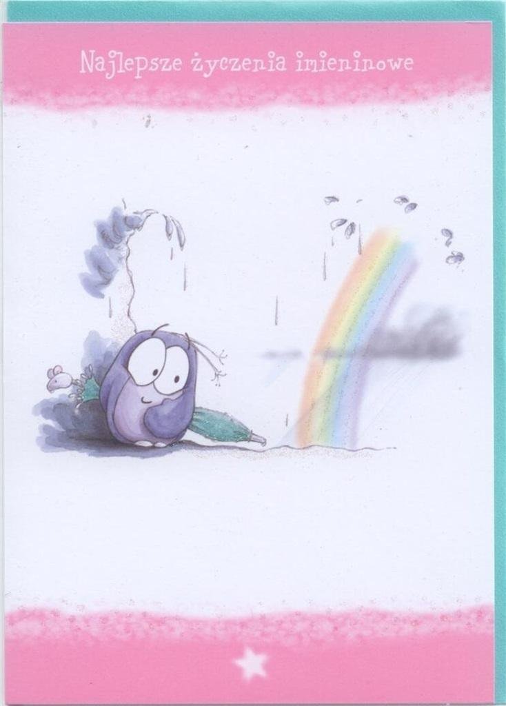 Teka Kartka z sówką Bobble - życzenia imieninowe