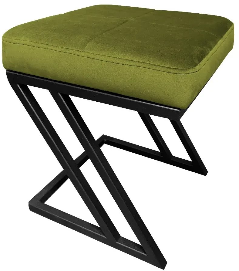 Pufa ZAZU BL VELVET oliwkowa ATOS