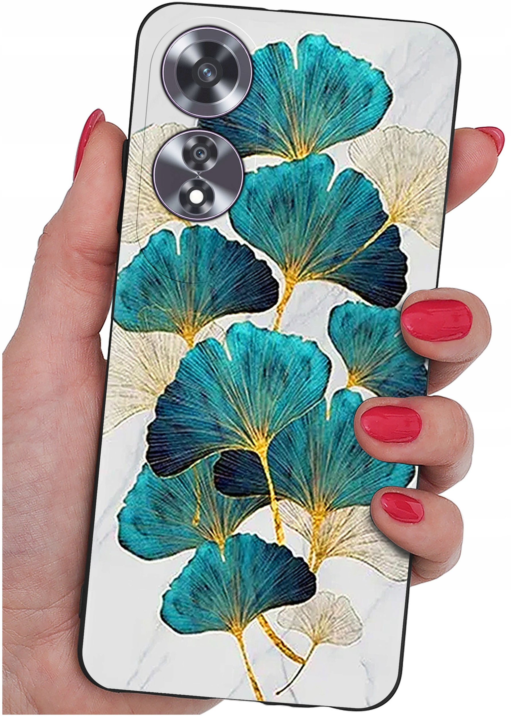 Etui do Oppo A60 4G WZORY |SILIKONOWE MATT CASE + SZKŁO 9H