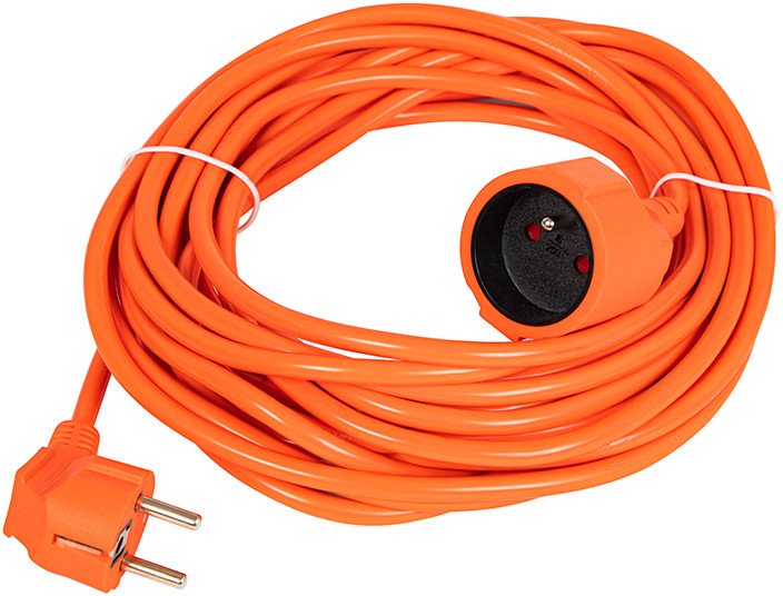 98-787# Przedłużacz sieciowy pr-160 1-gniazdo z uziemieniem 10m pomarańczowy (3x1,5mm)