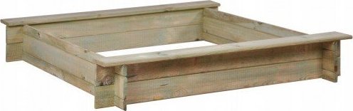 Sobex Piaskownica drewniana z ławkami impregnowana 120x120