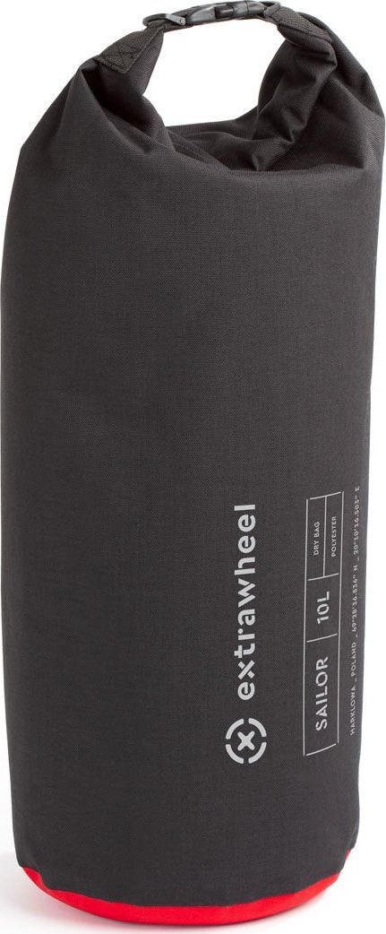 Extrawheel Worek wodoszczelny Extrawheel Sailor black/red 10 L Polyester