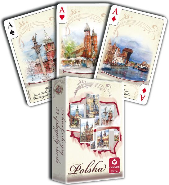 Cartamundi Karty Akwarele - Polska 55l. (1289000354)