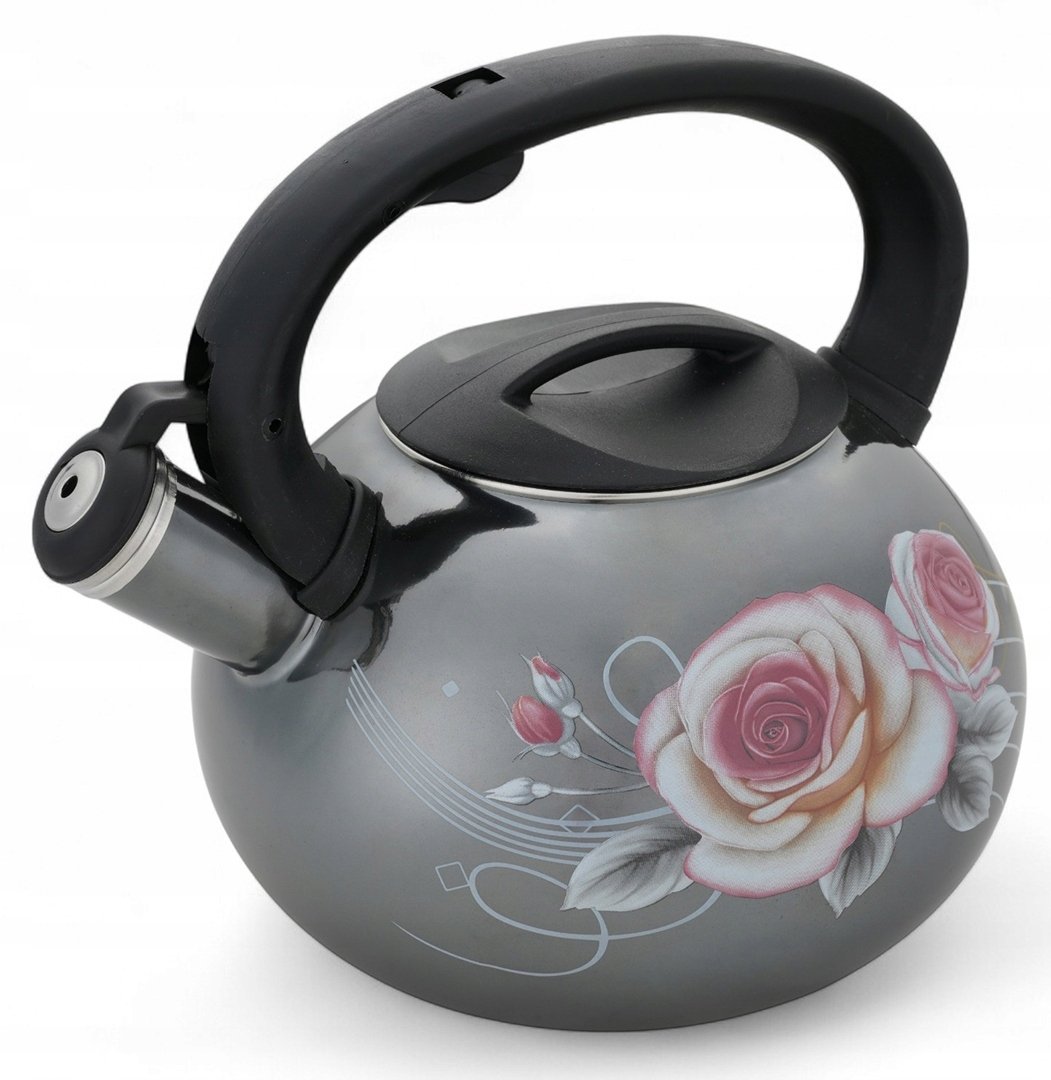 Czajnik emaliowany 3L z gwizdkiem. Masterpan MP-2547. Indukcja, gaz