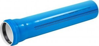 Rura kanalizacji UdBEM 110x3.4x3000 ULTRA-dB niskoszumowa niebieska
