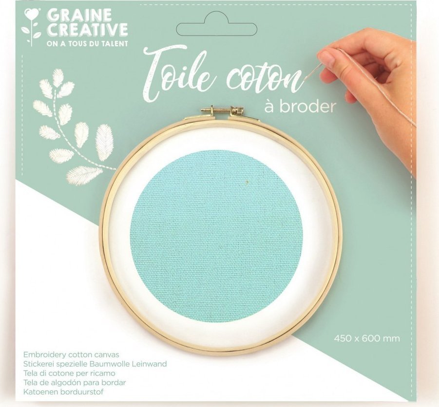 Bawełna do wyszywania 60x45 cm Morska