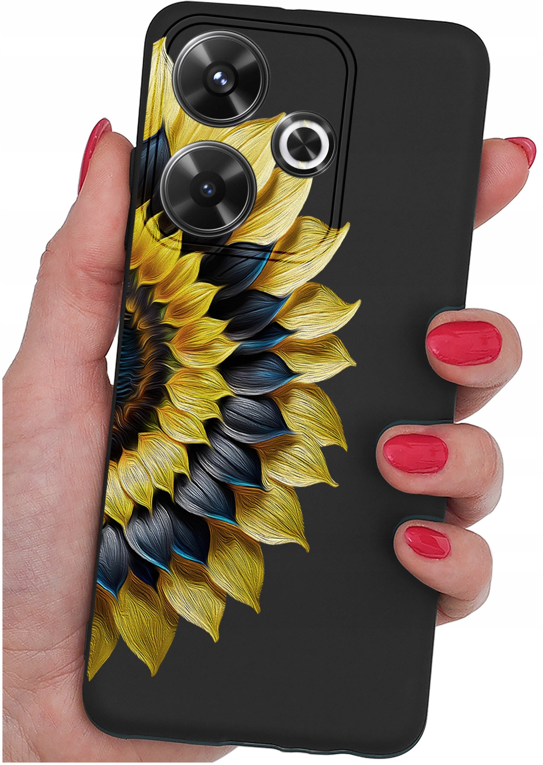 Etui do Xiaomi Redmi 13 4G WZORY |SILIKONOWE MATT CASE + SZKŁO 9H