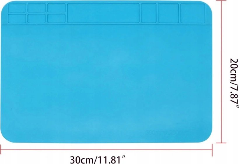 Rosfix MATA SILIKONOWA ODPORNA 500C DO LUTOWANIA PODKŁADKA SERWISOWA 30X20CM ESD