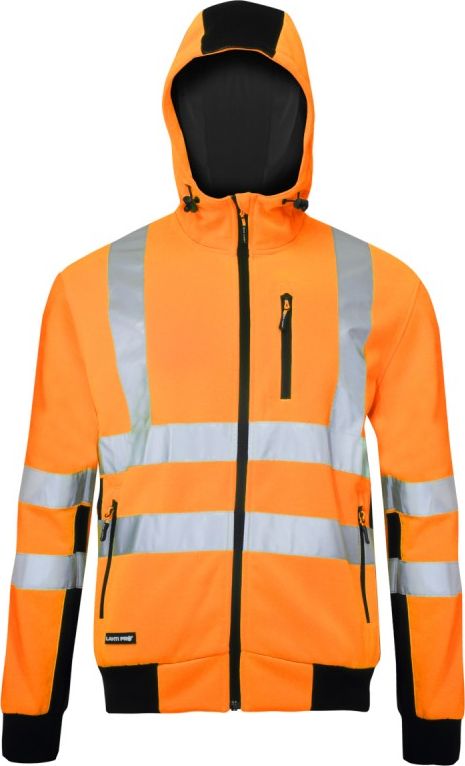 Lahti Pro bluza ostrzegawcza z kapturem pomarańczowo-czarna, "S" (L4012501)