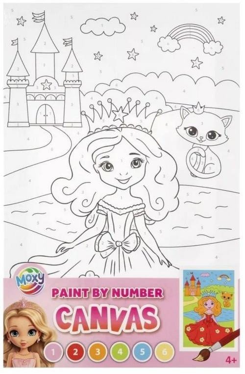 Malowania po numerach Księżniczka EDUKAMP