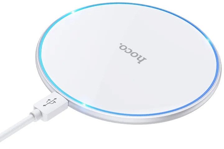 HOCO ładowarka indukcyjna z podświetleniem 2A 15W CW6 Pro biała