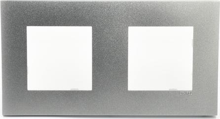 Efapel EFAPEL QUADRO45 RAMKA 2-KROTNA ALUMINIUM 45920 KAL