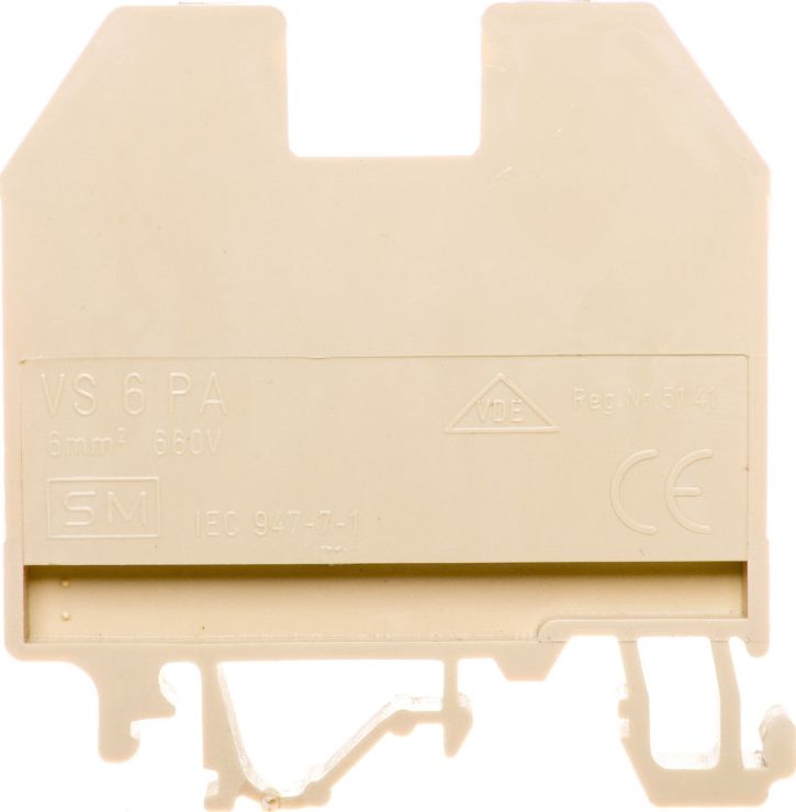 Eti-Polam Złączka szynowa gwintowa 6mm2 beżowa VS 6 PA 003901068