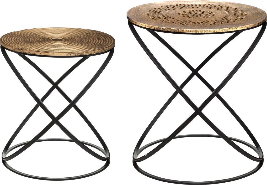 Atmosphera Komplet 2 stolików kawowych Etnik