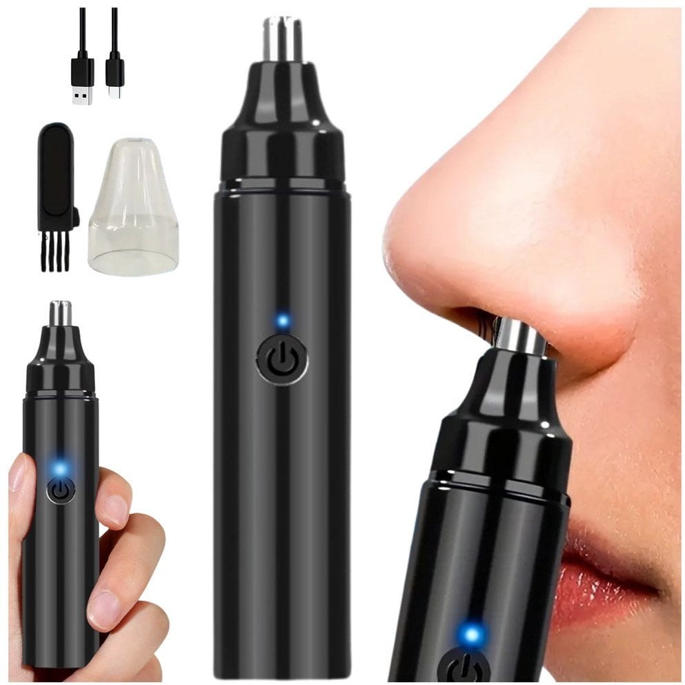 Trymer Maszynka Do Włosów W Nosie Wodoodporny Czarny