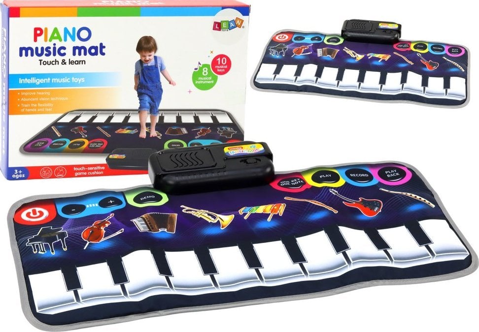 LeanToys Mata Muzyczna Edukacyjna Pianinko Instrumenty Muzyczne