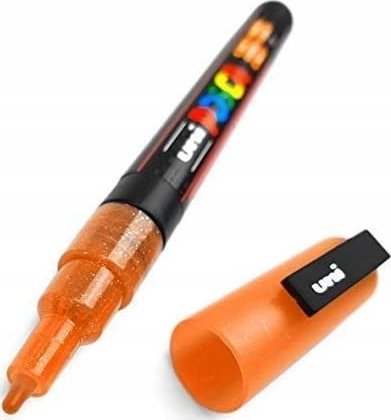 Uni Marker POSCA PC-3ML BROKATOWY POMARAŃCZOWY
