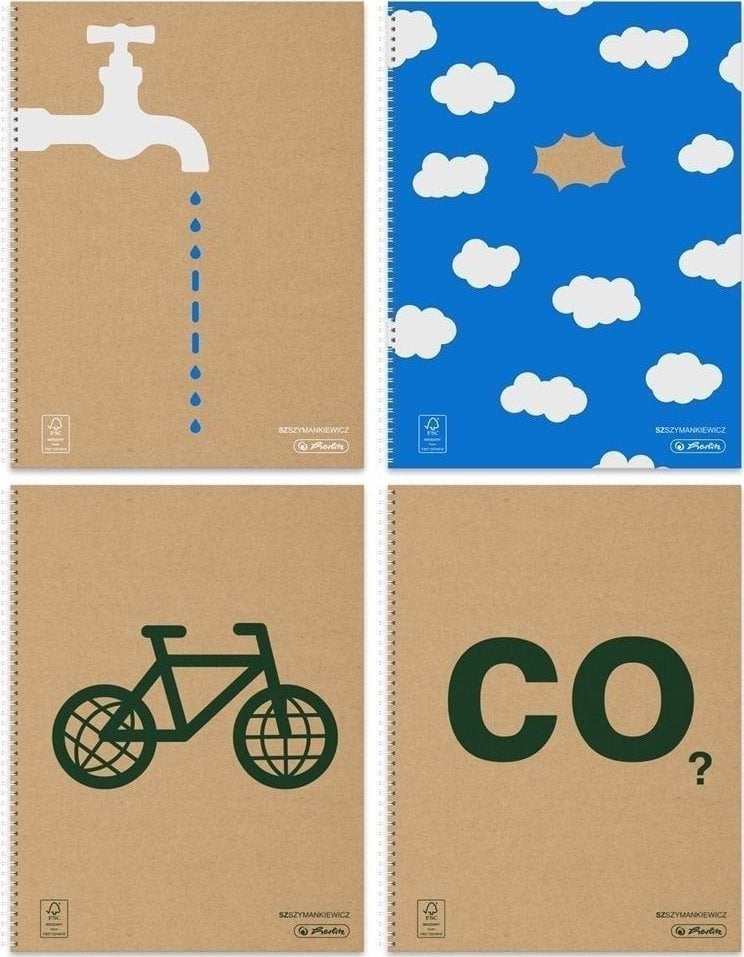 Brulion spirala A4/60K linia Szymankiewicz (5szt)