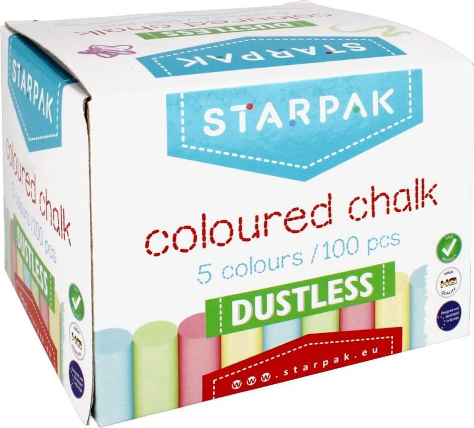 Starpak KREDA SZKOL 5KOL NP STK OP100SZT PUD 1/16