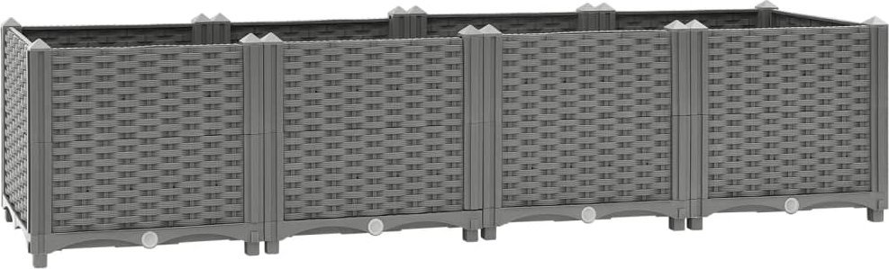 vidaXL vidaXL Donica do podwyższonej rabaty, 160x40x38 cm, polipropylen