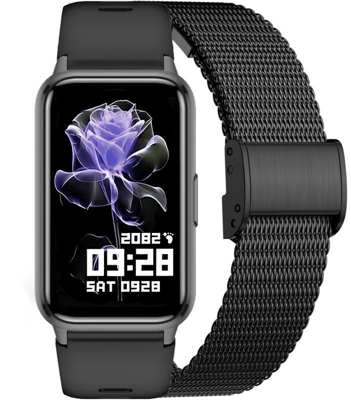 Zegarek Damski SMARTWATCH RUBICON RNCF48-black/black mesh