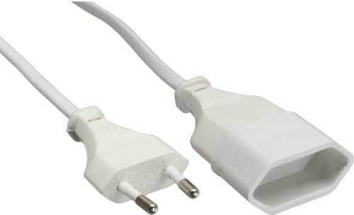 InLine Euro Typ C Plug Power przedłużacz męski - żeński (16685W)