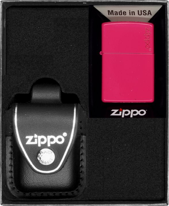 Zestaw ZIPPO Zapalniczka FREQUENCY LOGO Prezentowy No3