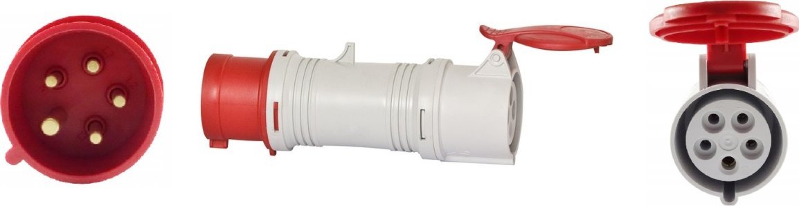 F-Elektro Przejściówka siłowa adapter z 5P 16A na 5 bolców 32A