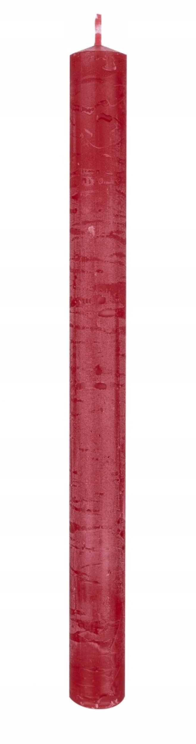 Donau Home Świeca stołowa Rustic Classic, 22x250mm, 4 szt., czerwony