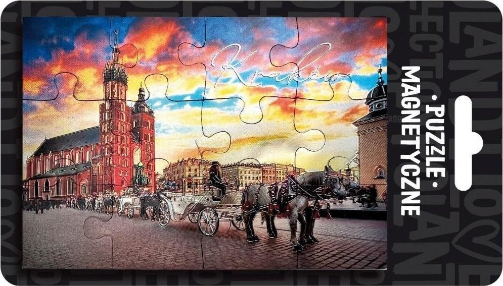 Pan Dragon Magnes puzzle Kraków ILP-MAG-PUZZ-KRA-01