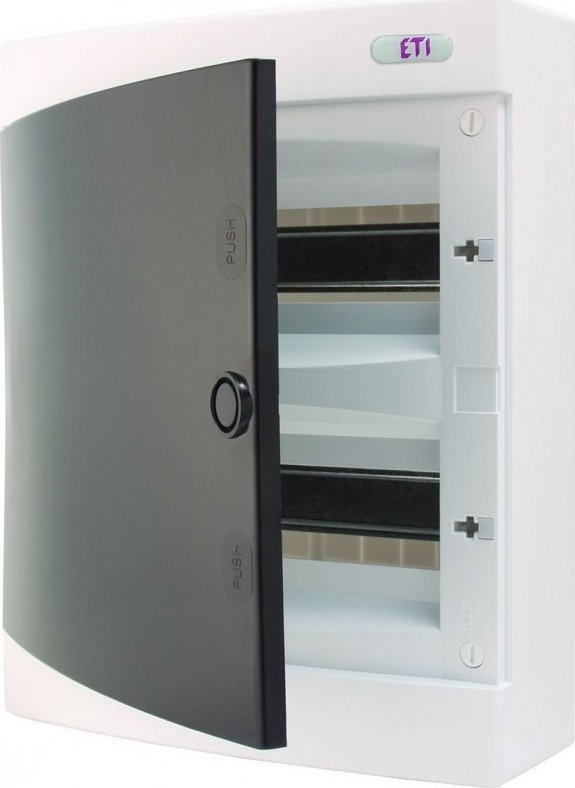 ETI Obudowa natynkowa 24 modułów drzwi transparentne ECT24PT-s