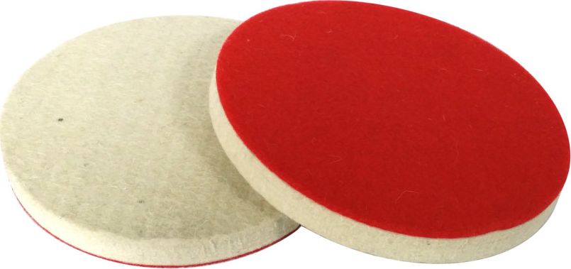 Glob krążek z filcu podklejony welurem do mocowania na rzep, 125mm, gr.10mm (GLOB-KR-125-10-FILC)