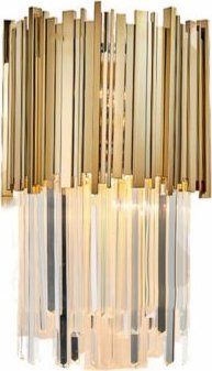 Lampa wisząca Copel Crystal lampa ścienna CGPIPEORGANWALLBRASS do holu mosiądz