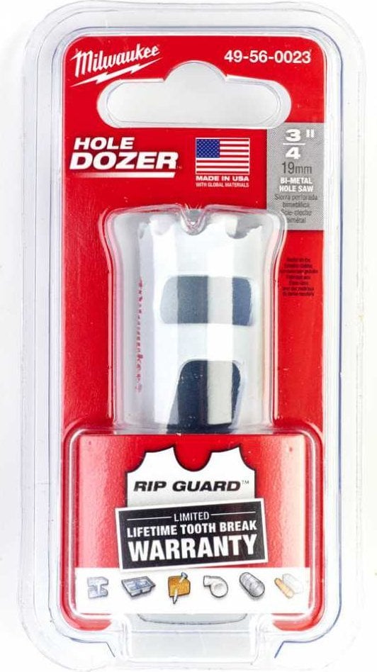 Milwaukee MILWAUKEE BIMETAL HOLE SAW 19mm BLISTER