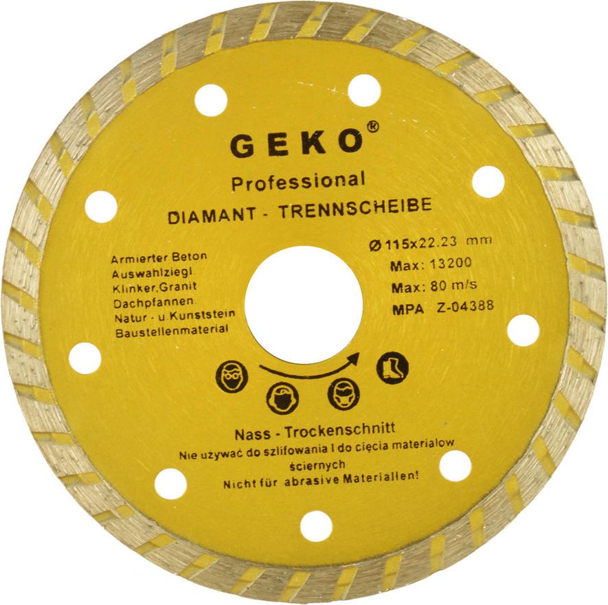 Geko tarcza diamentowa 115mm turbo (G00260)